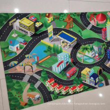 children baby play rug  cartoon patton  educational Road Traffic System Design carpets